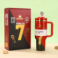 new arrival football series ice cup stanley portable straw cup large capacity 304 stainless steel thermos cup