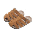 Plus size bag head stripes half slippers women's thick sole soft bottom slip-on outwear sandals plaidk-style birkenstock sandals