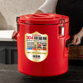 Insulated 304 stainless steel milk tea bucket - perfect for street vendors, fruit tea stalls, and commercial use. also ideal as an ice bucket or food warmer