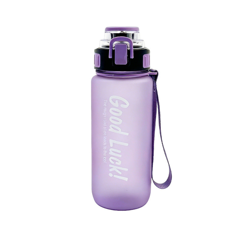 High-style sports water bottle with a creative frosted finish. large capacity, perfect for summer. portable plastic cup ideal for cycling, fitness, and sports