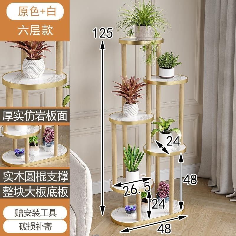 Bogu rack solid wood chinoiserie small duobao pavilion purple clay teapot tea set shelf flower pot plant rack display rack