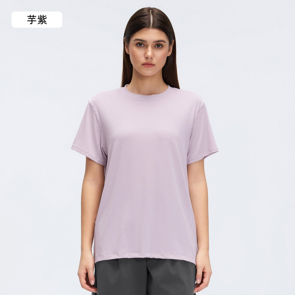 【customization available】loose fit women's short-sleeve yoga & activewear t-shirt - factory direct, supports custom oem/odm