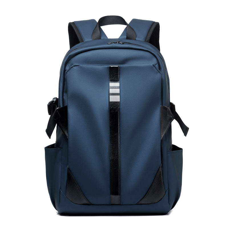 School bag large capacity dirt-resistant new large capacity casual backpack solid color business trip backpack student school bag