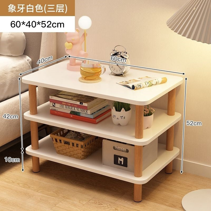 Bedside table bedside small table casual rental house small square table sofa side table bedroom simple for home storage rack