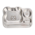 304 stainless steel divided plate for toddlers - perfect for home use, featuring compartments for meals and snacks. ideal for kids' mealtime
