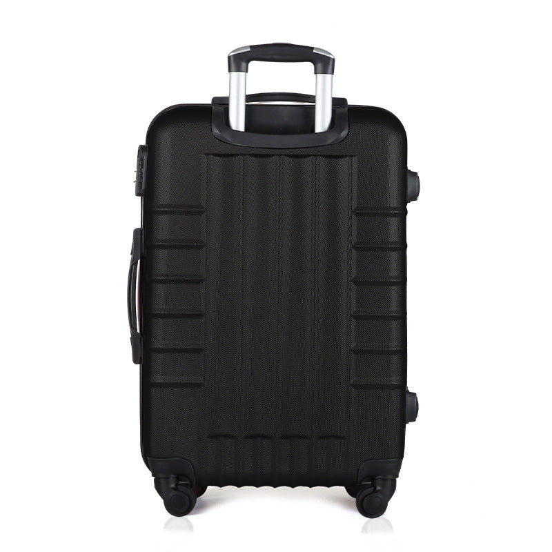 Cross-border ABS business tie rod suitcase 20 inch/24 inch/28 inch three-piece universal wheel password box boarding case
