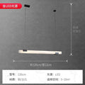Minimalist light luxury marble new chinoiserie light luxury restaurant marble chandelier long strip one-word study cross-border thyristor dimming