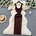 Feminine dress  summer pure desire stereo flower silmslimming lookelegant suspender knitting hip cover dress