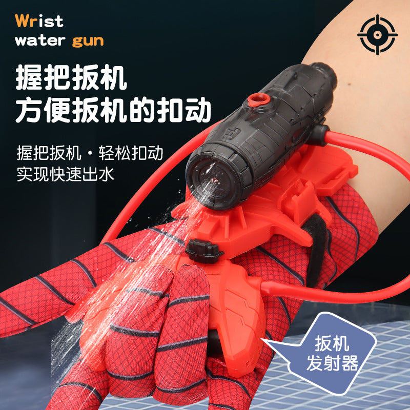 spider water gun launcher hero wearable wrist water gun press continuous beach water play wholesale