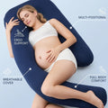 J-shaped split inner pillow - the ultimate pregnancy pillow for side sleepers