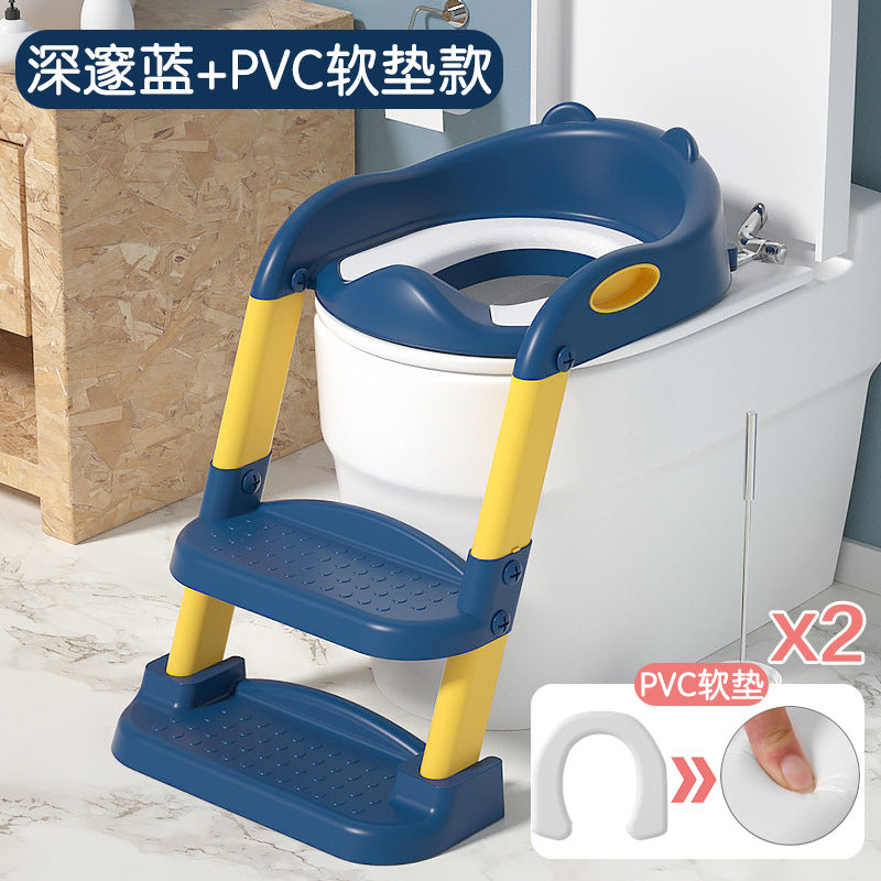 Kids toilet toilet stair type boy girl baby ladder foldable rack cover toilet seat child for home