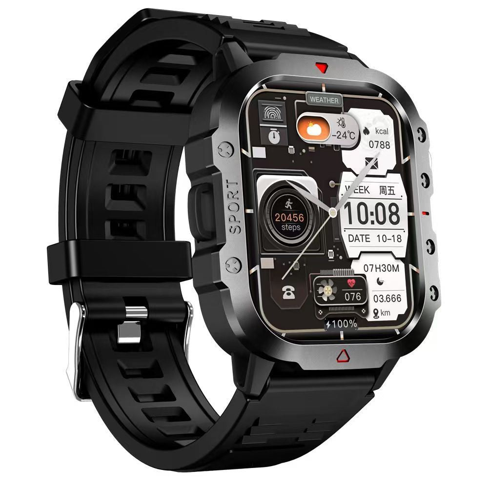 New summer high-precision outdoor sports waterproof smartwatch with call function, heart rate, blood pressure, sleep monitoring, and bluetooth connectivity