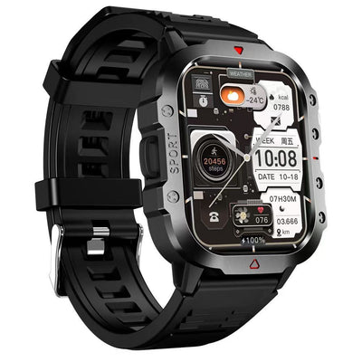 New summer high-precision outdoor sports waterproof smartwatch with call function, heart rate, blood pressure, sleep monitoring, and bluetooth connectivity