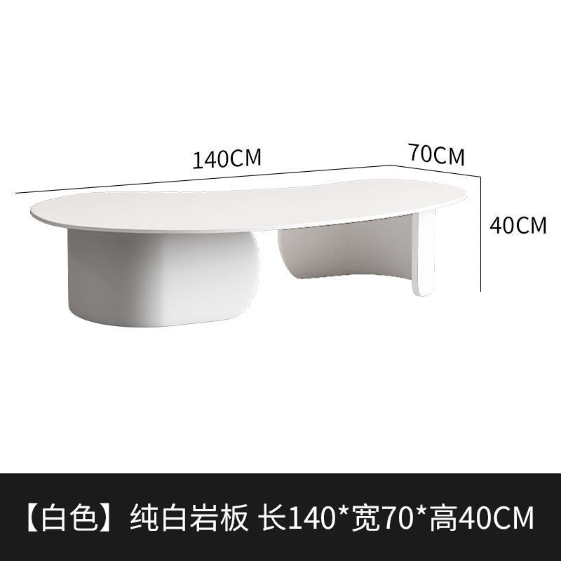 Italian slate coffee table black cashew shaped modern living room for home creative small apartment coffee table italian normcore