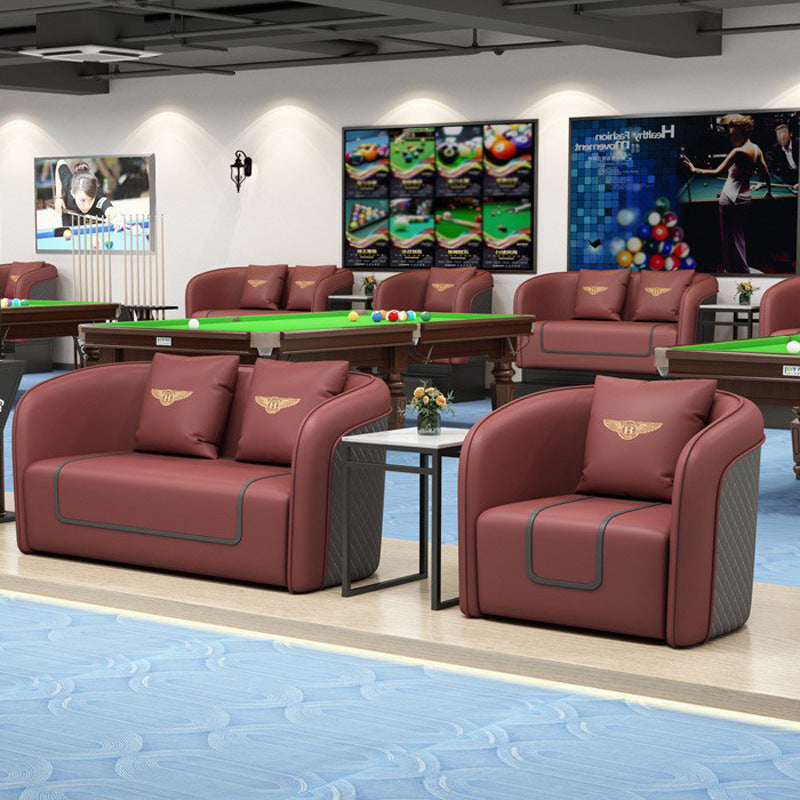 Billiard room rest area viewing chair, table tennis hall special viewing sofa, classy billiard club casual viewing sofa
