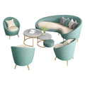 Nordic single sofa - ideal for clothing stores, beauty salons, hotel lounges, and small apartments - curved accent chair for home use