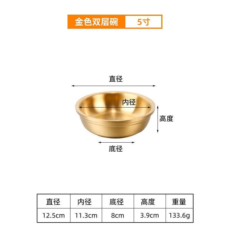 Korean stainless steel multi-purpose basin and bowl for home hot pot basin thickened soup basin cold basin kitchen large egg washing basin