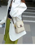 Top-grain leather 2024 new trendy fashion shoulder bag, stylish women's phone bag, soft leather versatile genuine leather handbag