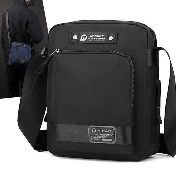WEPOWER new multi-functional men's messenger bag casual portable shoulder bag solid color outdoor shoulder diagonal span bag