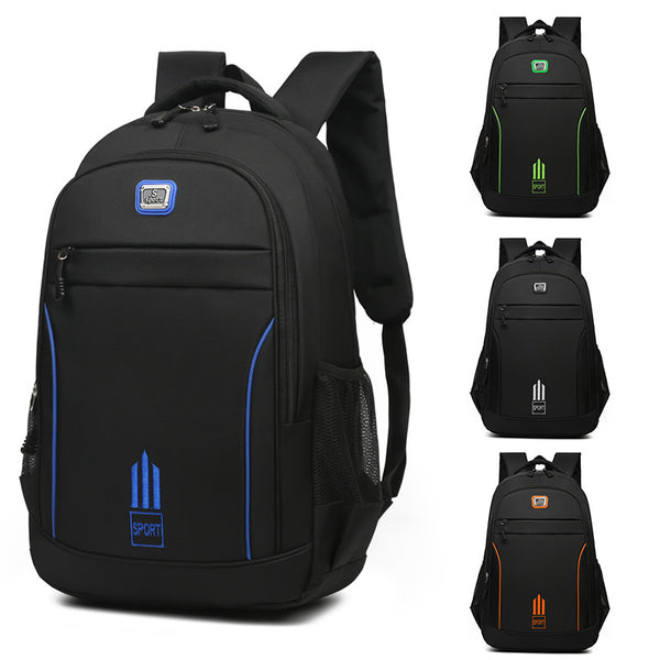 New Men's Backpack Nylon Oxford Cloth Backpack Large Capacity Student School Bag Casual Simple Lightweight Travel Bag