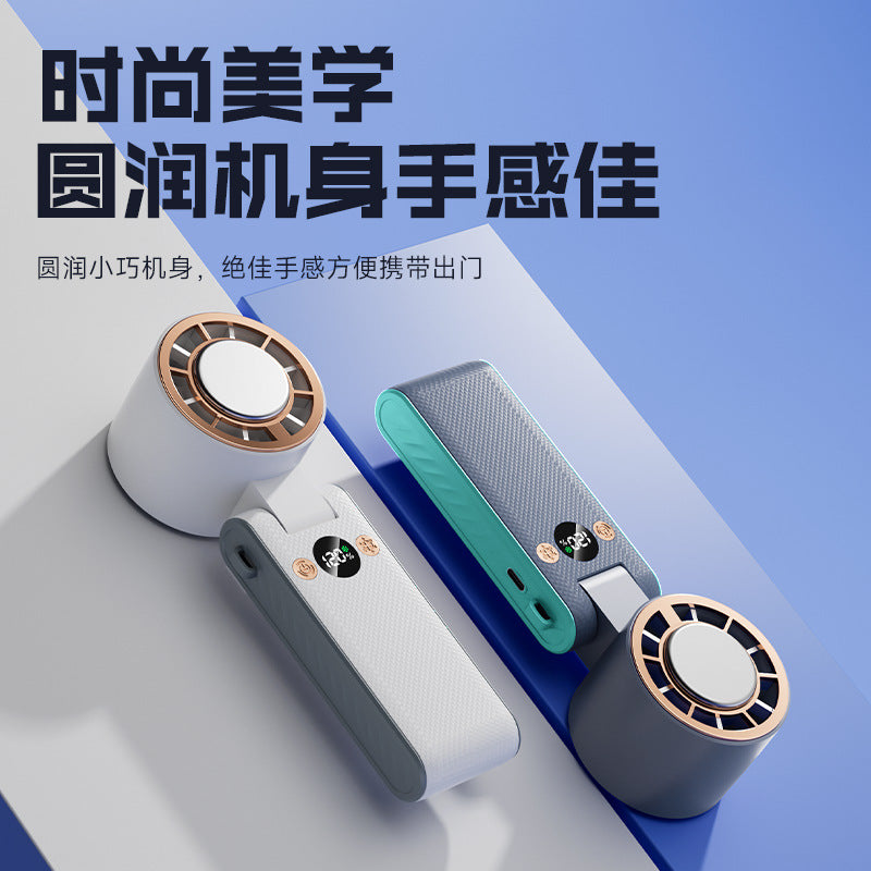 2026 cross-border southeast asia high-speed handheld fan - mini foldable semiconductor outdoor portable cooling fan