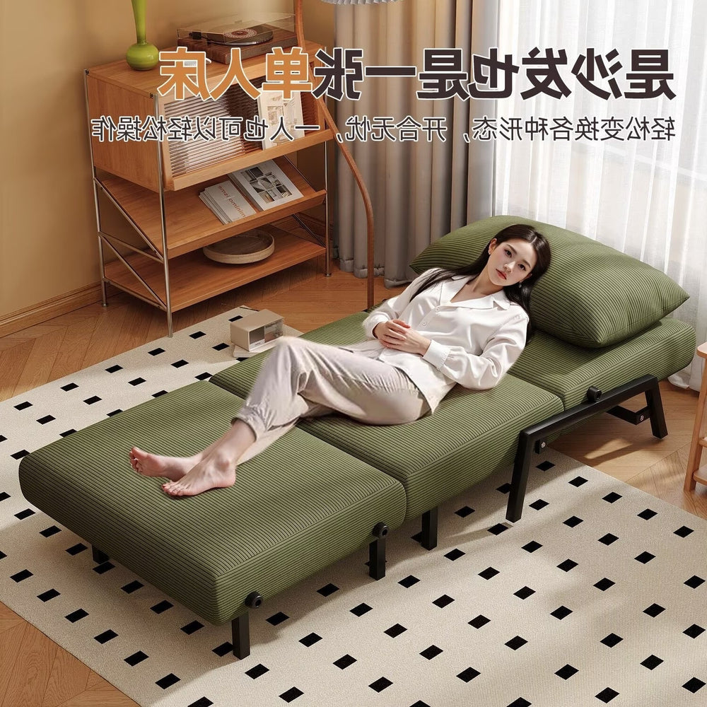 Sofa bed foldable dual-purpose small apartment b&b dual-purpose sofa living room study balcony can sit and lie down telescopic sofa