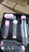 Amazon cross-border curling iron five-in-one hot air comb hair dryer comb curling iron straight hair comb hair dryer automatic hair suction