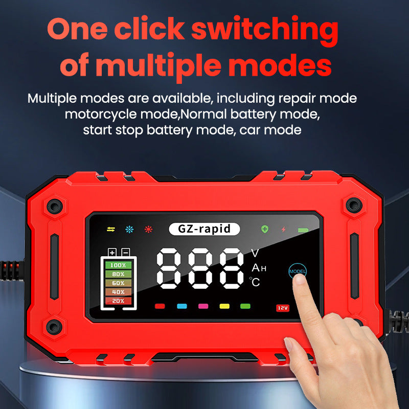 car battery charger 12v6a 8a 10a 15a truck motorcycle lead-acid battery charger