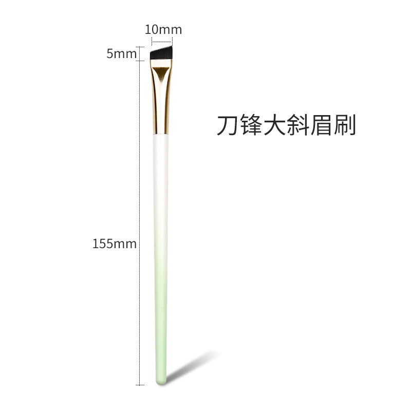 Gradient color blade eyeliner brush 9 pieces eye detail makeup brush suit eyebrow brush cosmetics one-line eyebrow eye shadow brush