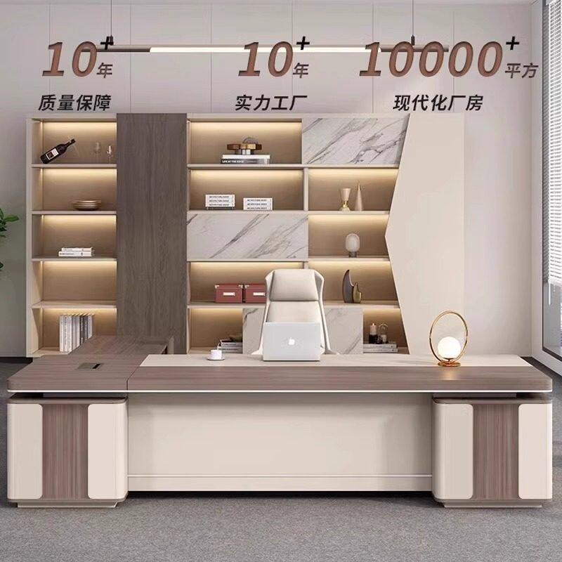 Saint li boss desk: luxurious and high-end executive office desk set for chairman, ceo, and manager