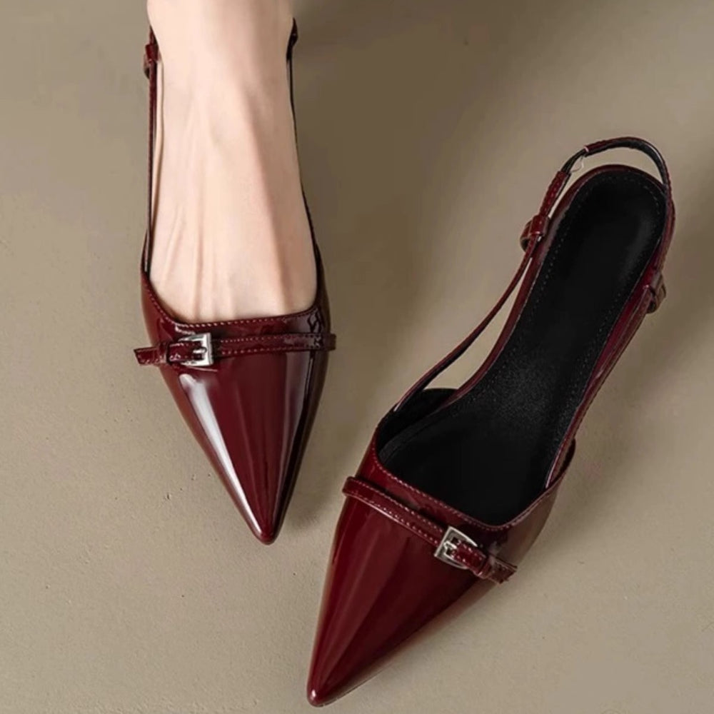 Baotou sandals elegant socialite french high heels women's stilettos with skirt one-strap small fragrant styleflatsflats