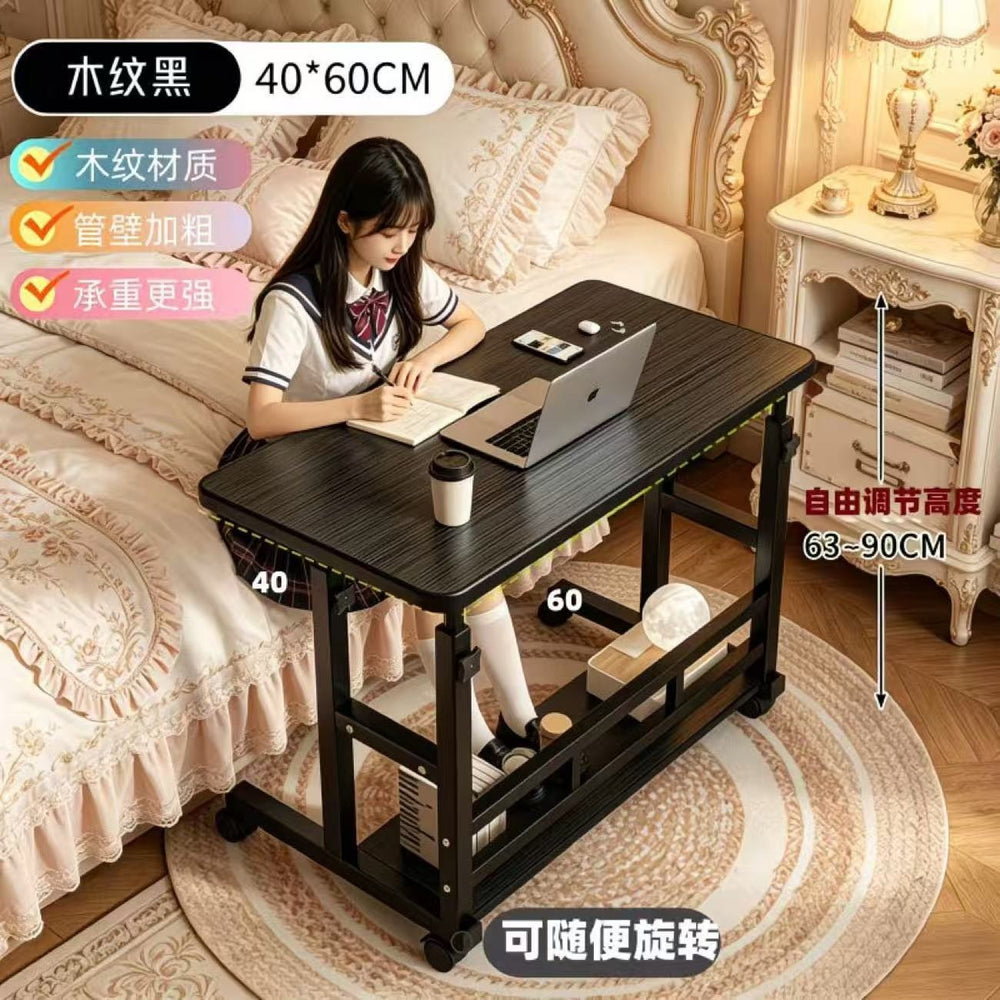 Bedside table movablelift computer desk bedroom for home simple student writing desk dormitory bedside desk