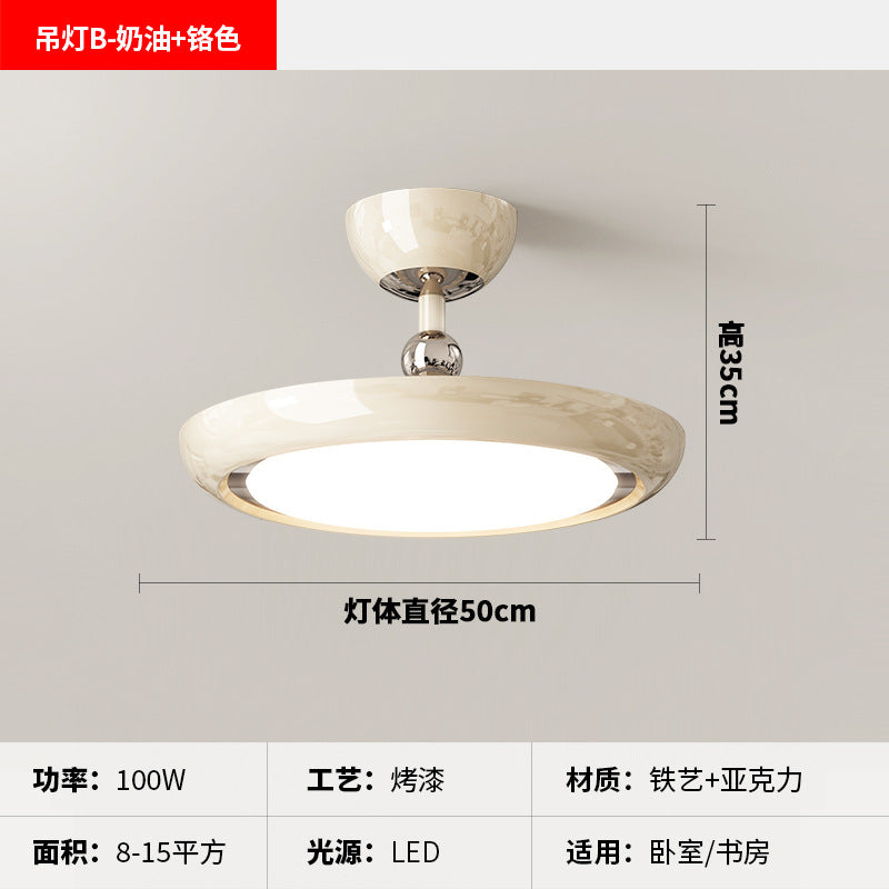 [Strict selection] 2025 new medieval chandelier French retro cream wind warm full spectrum eye protection lamp