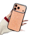 Suitable for iphone17promax large hole lens point drill mobile phone case apple 16/15p pearl leather pattern protective cover