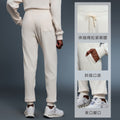 High-waisted drawstring joggers for women, loose fit, breathable, versatile, casual pants, suitable for fitness, running, and athletic wear. style d25163