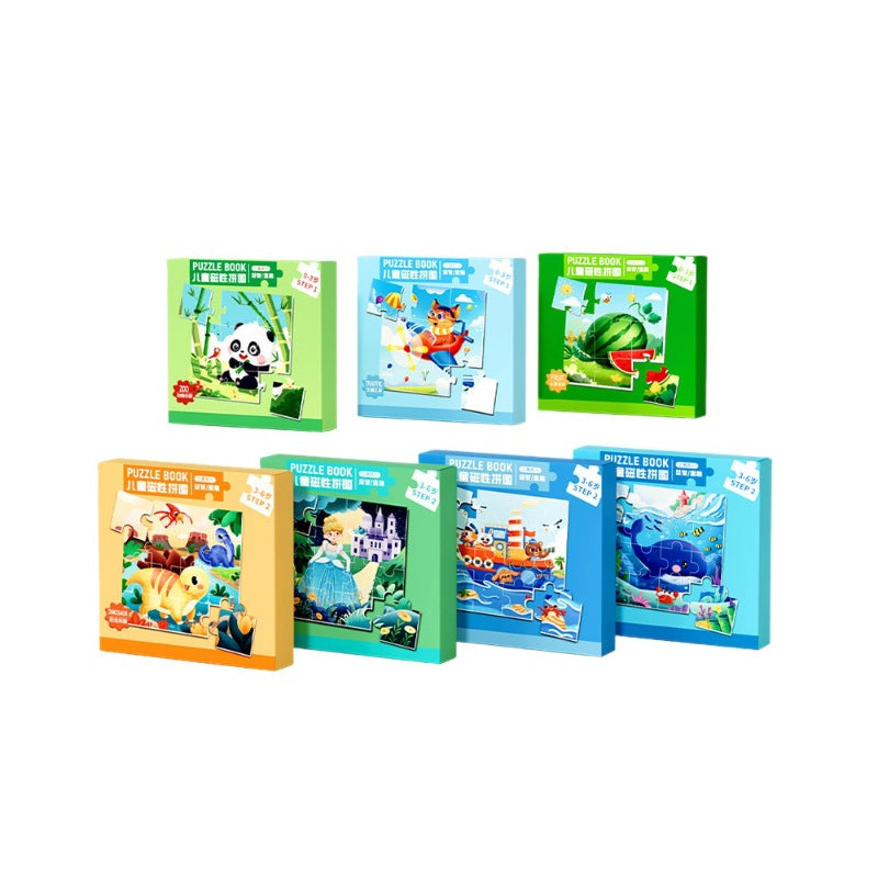 Magnetic puzzle for kids, ages 2-3, educational toy for 6-year-olds, magnetic toy for baby girls and boys, ages 2-3, magnetic attraction toy