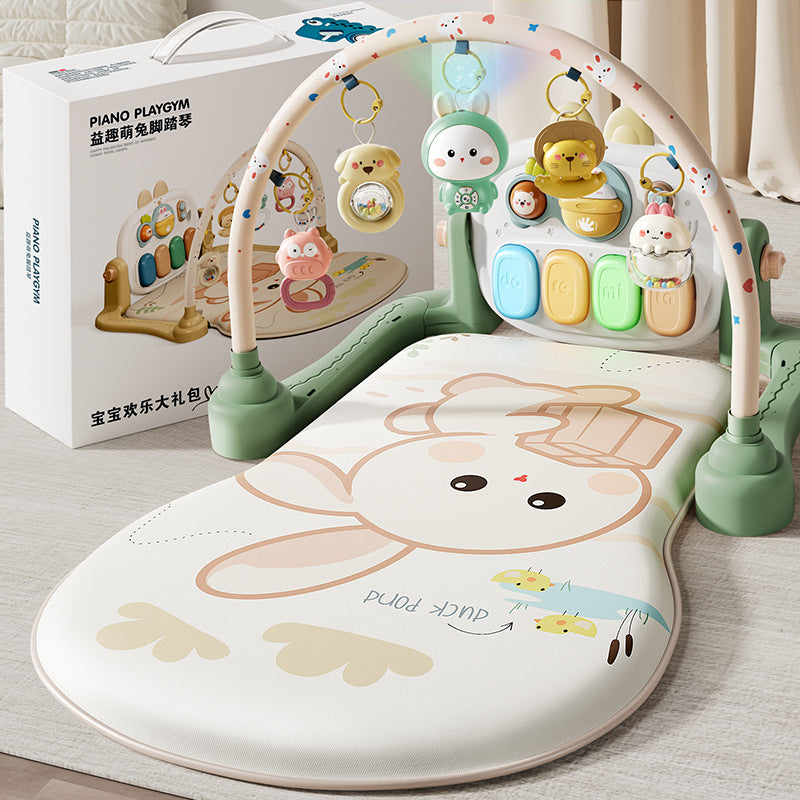 Baby toy foot pedal piano gym activity center for newborns and infants (0-1 year olds, 6 months+), educational musical early learning gift