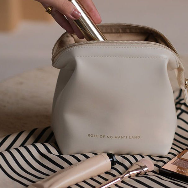 2025 new PU shell cosmetic bag Korean version of Internet celebrity portable travel toilet bag large capacity cosmetic storage bag