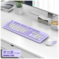 Viper km200 wired keyboard and mouse combo - mechanical feel, color matching, usb, for office, pc, and laptop