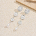 Pearl earrings wholesale european and american cross-border jewelry round tassel niche earrings exaggerated stylish long water drop earrings