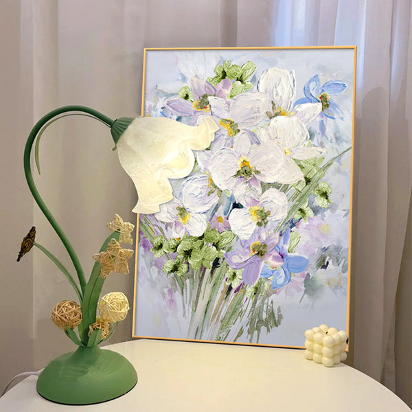 Flower porch decorative painting abstract texture painting modern simple living room sofa background wall mural art hanging painting