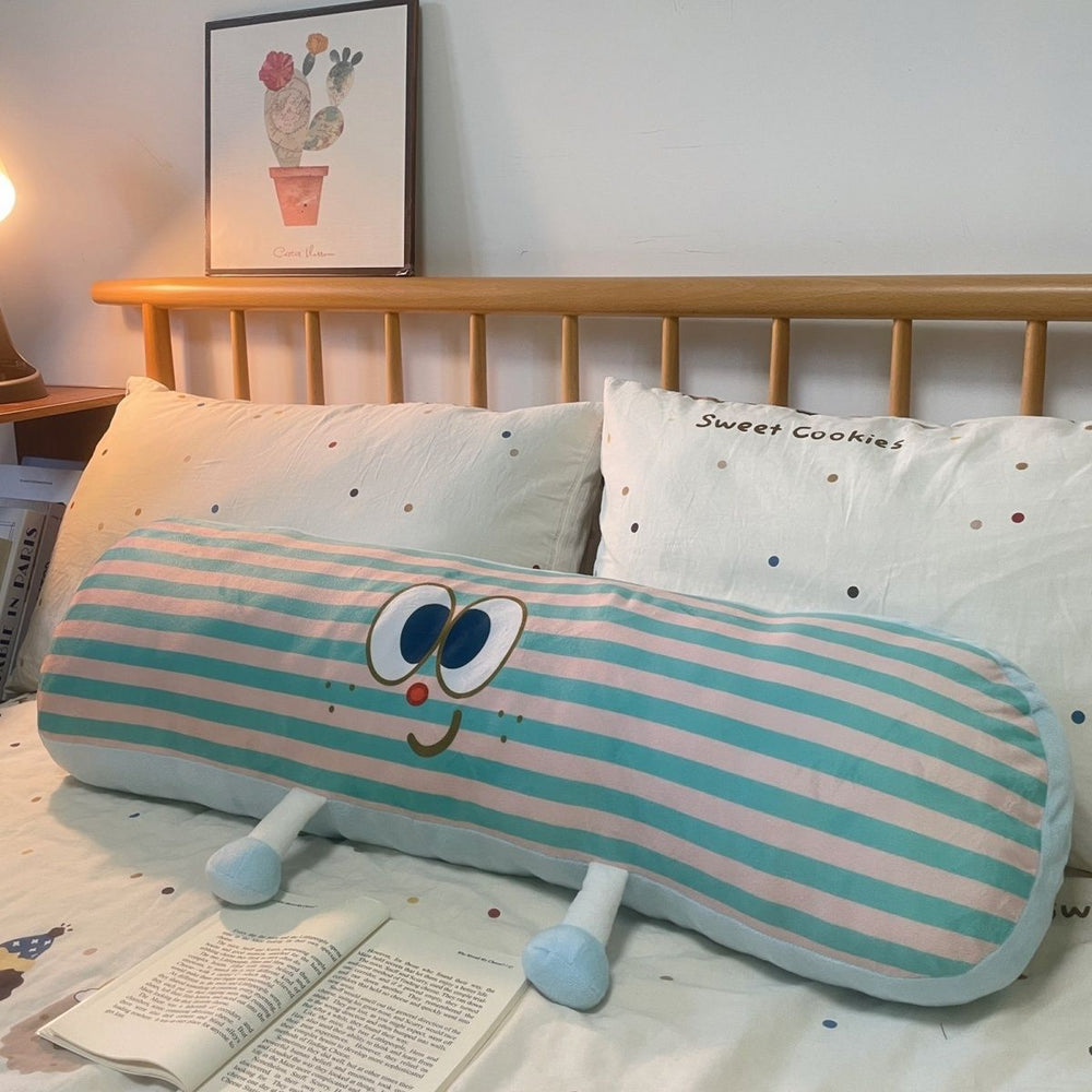 Cute long pillow bedroom pillow girl sleeping bed leg clamp side sleeping bedside cushion boy's large pillow