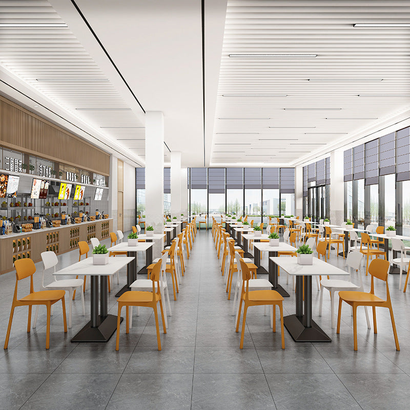 Company staff canteen catering snacks fast food restaurant dining table and chair commercial combination powder shop noodle shop restaurant restaurant school