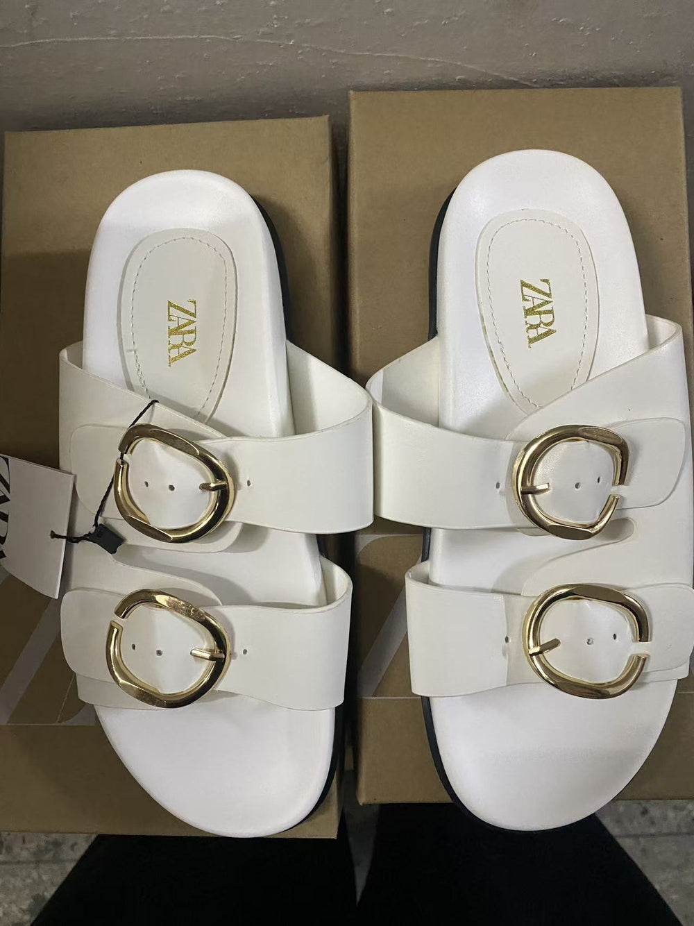 Za white chunky platform sandals - women's summer outdoor wear, 2025 new fashion, versatile style, perfect with dresses, stunning beach sandals for women