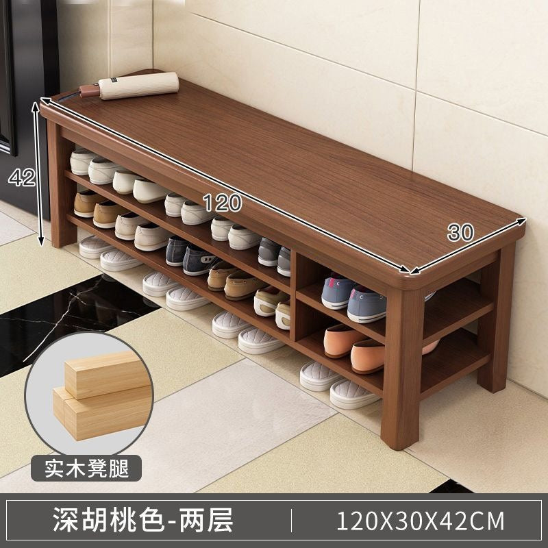 Solid wood leg shoe changing stool for home door can sit storage scandinaviancasual shoe stool small apartment entrance stool