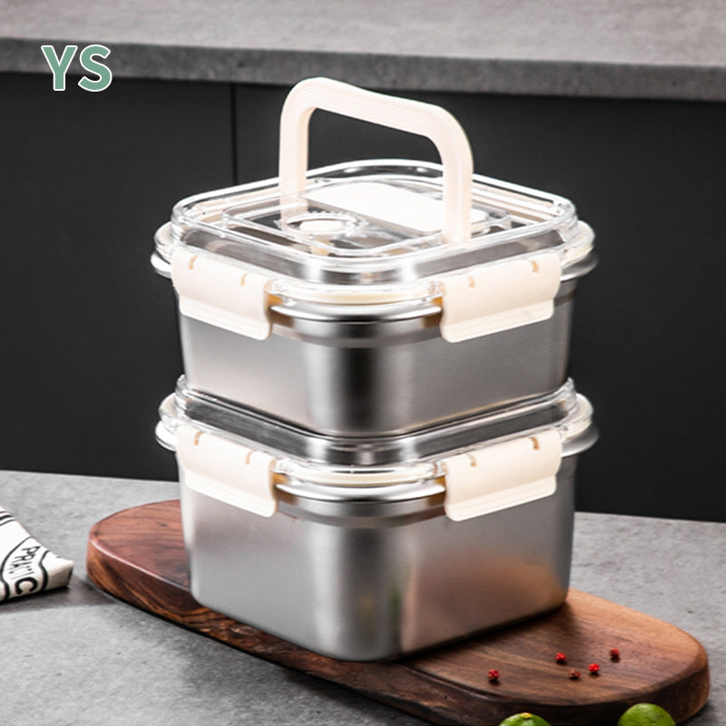 Bento box,  special supply of 316 stainless steel fresh-keeping box, fresh-locked sealed box, refrigerated raw pickling box, fuse box