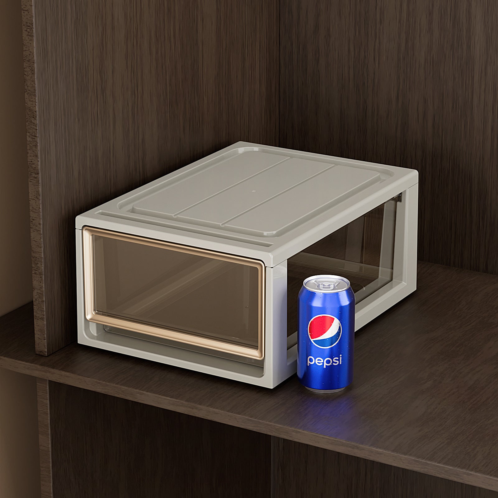Storage Box Drawer Storage Box Household Wardrobe Clothing Pants Underwear Organizing Box Transparent Plastic Storage Cabinet