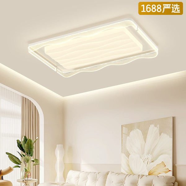[Strict Selection] Cream Wind Modern Simple Full Spectrum Eye Protection Ceiling Light 2025 New Whole House Lighting Package