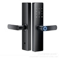 Semi-automatic fingerprint lock wooden door smart lock apartment rental house door electronic lock one grip open tuya remote lock in stock