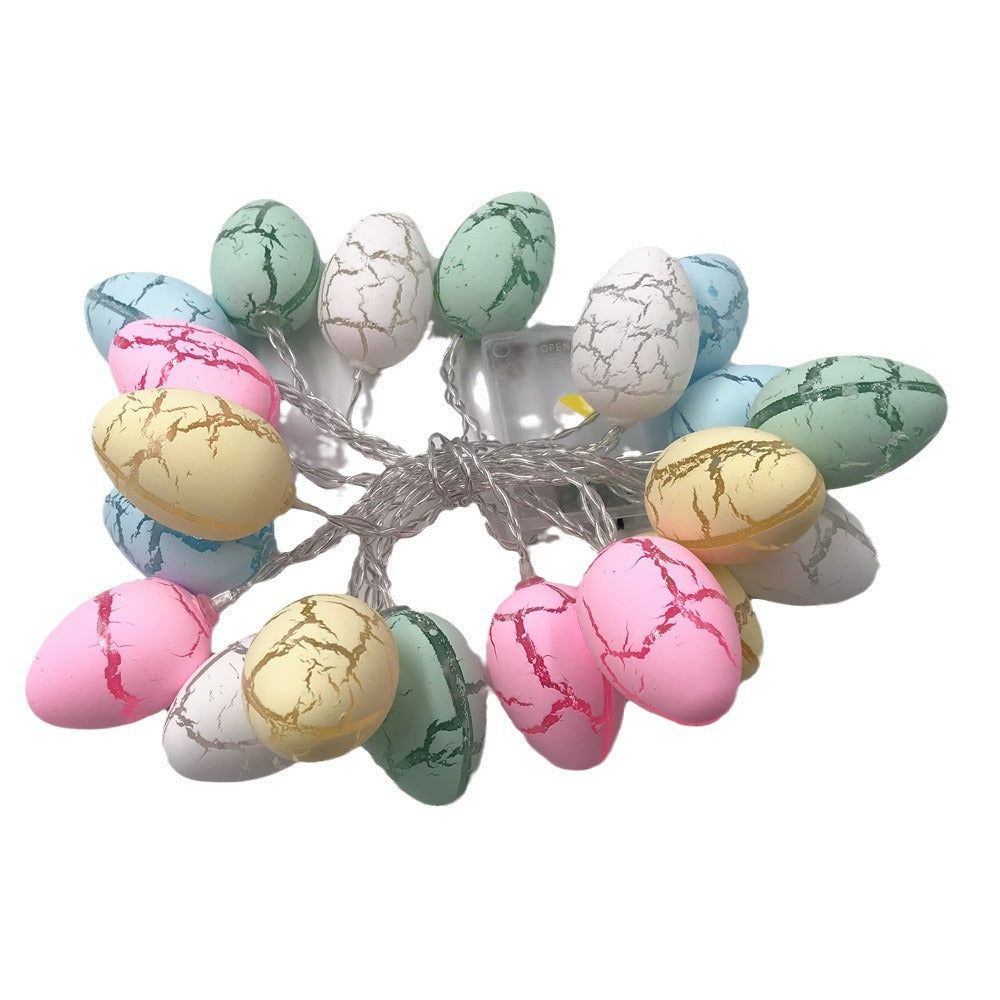 Easter egg carrot light string, bedroom holiday decoration creative LED rabbit decorative lights flashing lights string lights